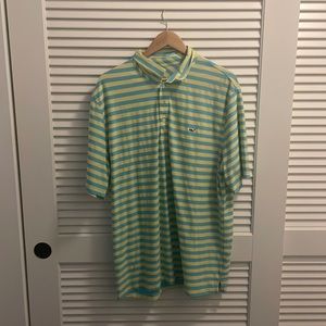 Striped Vineyard Vines XL Performance Polo